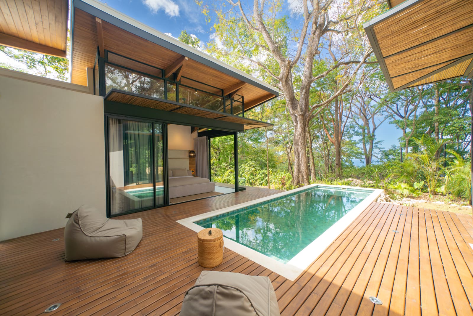 Modern Hilltop Home with Partial Ocean & Jungle Views